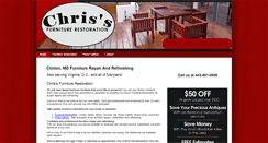 Desktop Screenshot of chrisfurniturerestoration.com